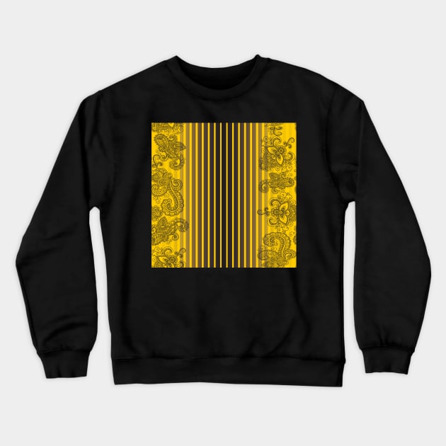 Black paisley Crewneck Sweatshirt by ilhnklv